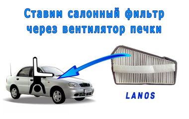 Где находится фильтр салона Chevrolet Lanos 1.5 и как его заменить